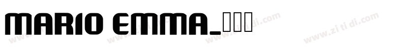 Mario Emma字体转换